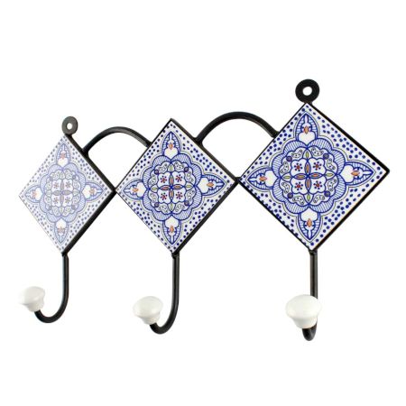 Blue Ceramic Tile Hook  Online